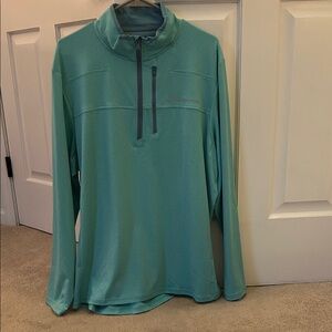 Vineyard Vines Men’s Seafoam Green Quarter-Zip Pullover Shep Shirt Size XL
